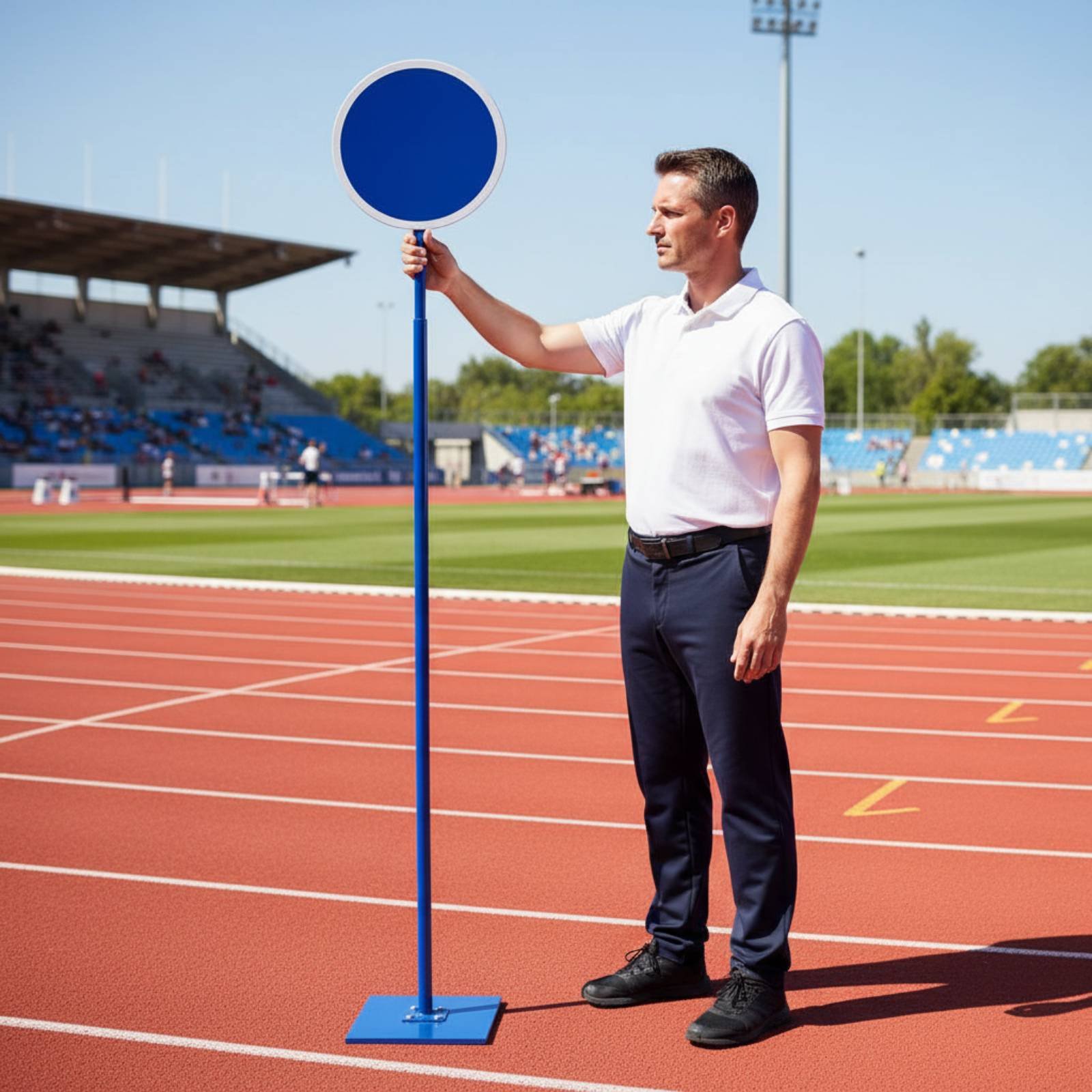 Sports Equipment That Starts With A - Podium de départ d'athlétisme épaissi, support