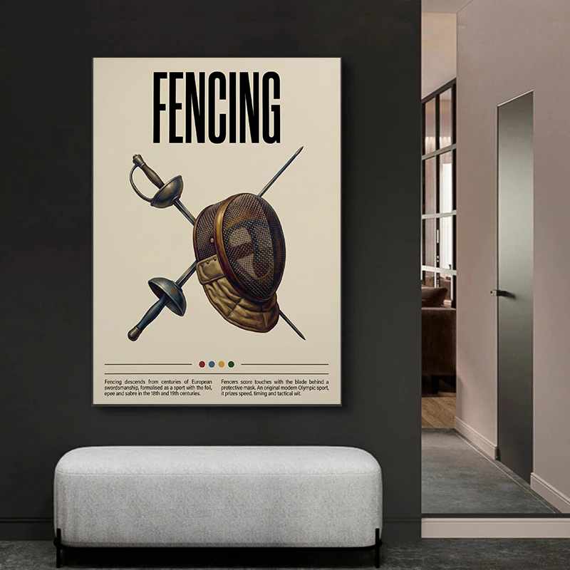 Impression sur toile d'équipem - Sports Equipment For Badminton avis et prix